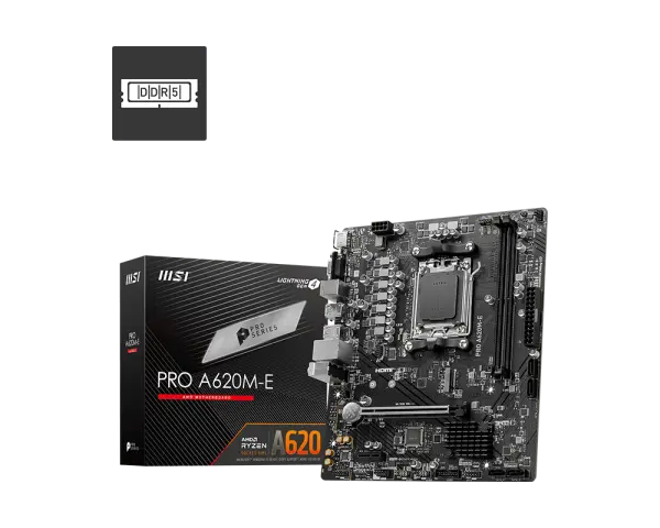 Tarjeta madre MSI PRO A620M-E AM5 DDR5